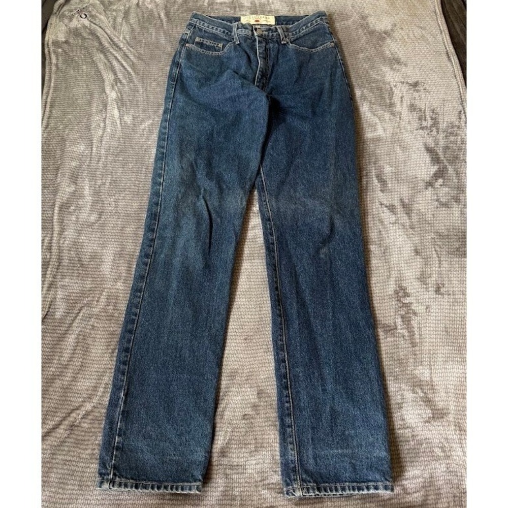 Vintage Guess Jeans Classic 001 Straight Leg Denim Made in USA Blue Mens 30X34